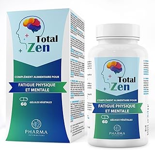 Visuel du produit : Complément alimentaire anti fatigue intense puissant épuisement, énergie booster - Contre l'anxiété, l'angoisse, anti stress examen, mémoire, concentration, focus – 60 gélules avec ashwagandha KSM-66