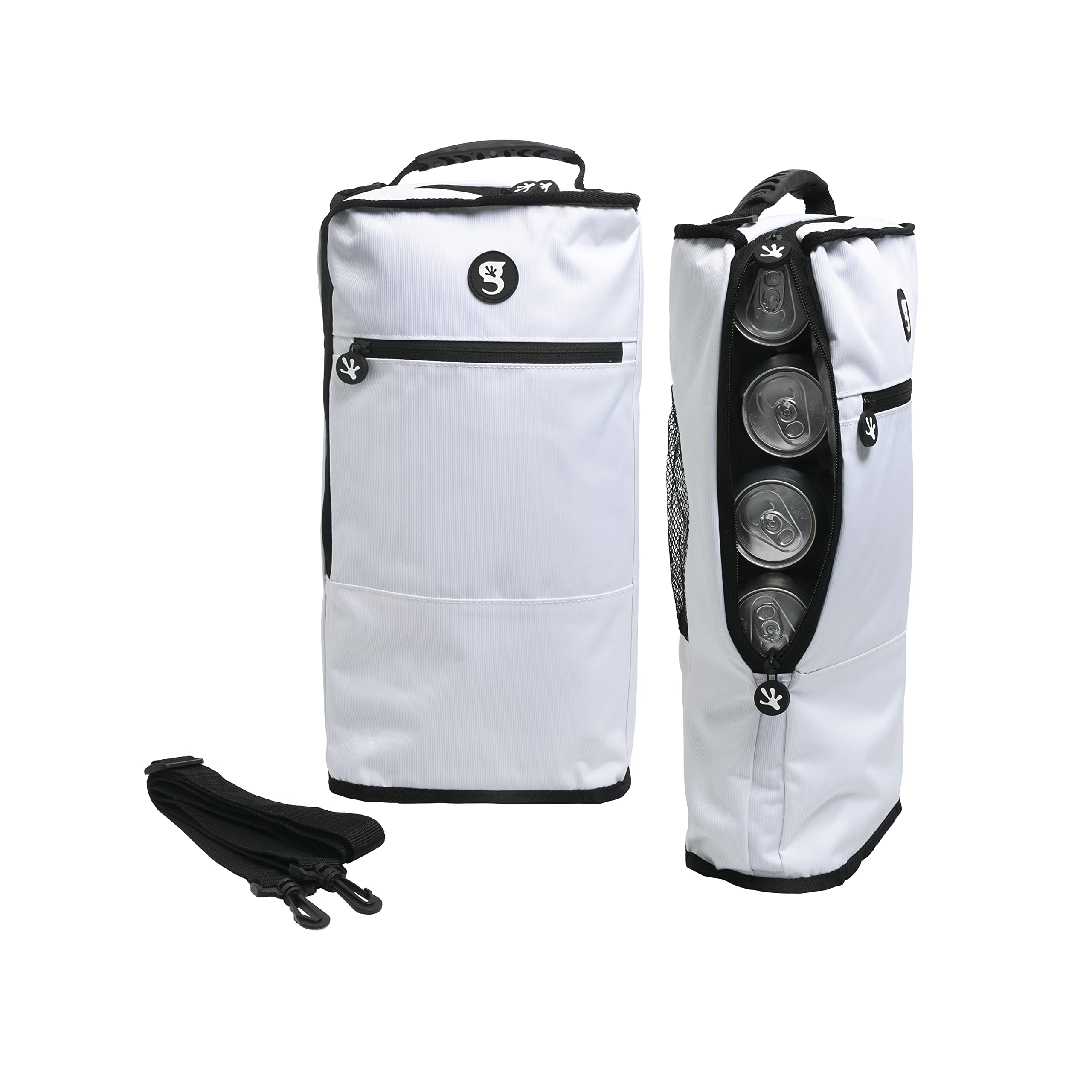 geckobrands Verticool Cooler - Insulated Portable Soft Cooler Bag with Adjustable Shoulder Strap, Holds 9 Cans or 2 Wine Bottles, Perfect for Beach, Picnics, and Outdoor Activities