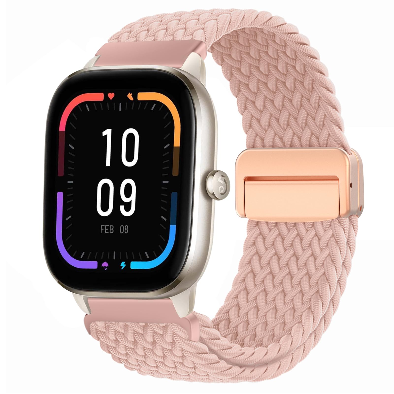 Cinturino per Amazfit Active, 20mm Sport Nylon Ricambio Elastica Cinturini per Amazfit GTS, GTS 4 Mini, GTS 4, GTS 3, GTS 2, GTS 2 Mini, GTR Mini, Amazfit Bip, Bip U, Bip U Pro, Bip 3, Bip 3 Pro