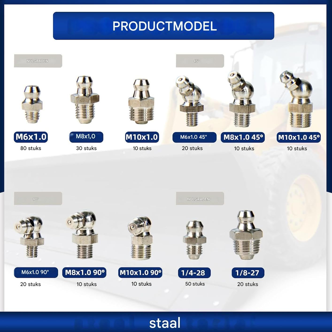 Surtido De Engrasadores Set De Herramientas De Mantenimiento Versátil Y | Set de lubricación industrial galvanizado 270 piezas Accesorios Lubricación Mecánica Para Bicicletas, Coches,