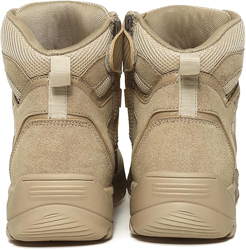 Miniatura 4 de Eliogn Botas de entrenamiento para hombre, zapatos de senderismo, tácticas, militares, para combate, al aire libre, botas de trabajo