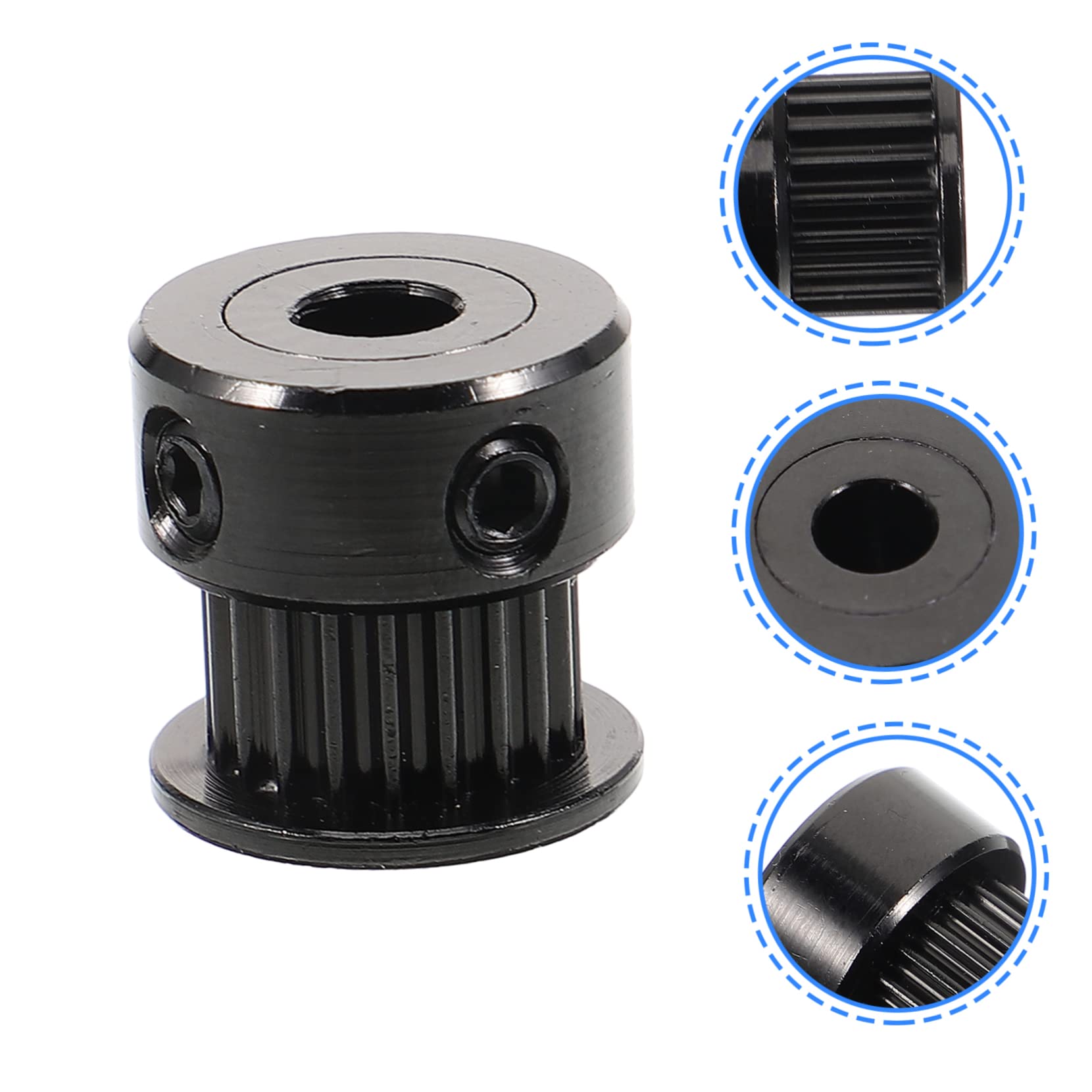 MUCKLILY 2sets Printer Pulley Idler Pulley Mechanical Pulleys Timing Pulley Wheel Gear Clamp Mount Pulley 3D Printing Accessory Wheel for 3D Printer Timing Belt Wheel Aluminum Alloy 5pcs*2