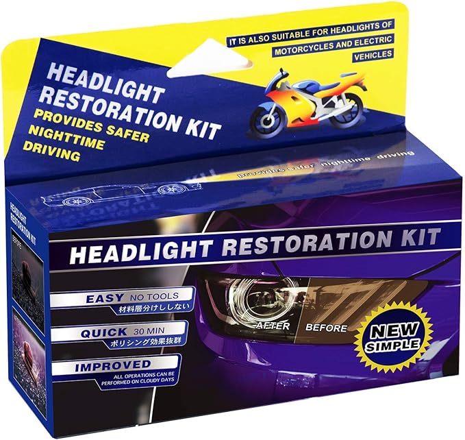 Plextone Headlights Restoration Kit Restore Dull Faded and Discoloured