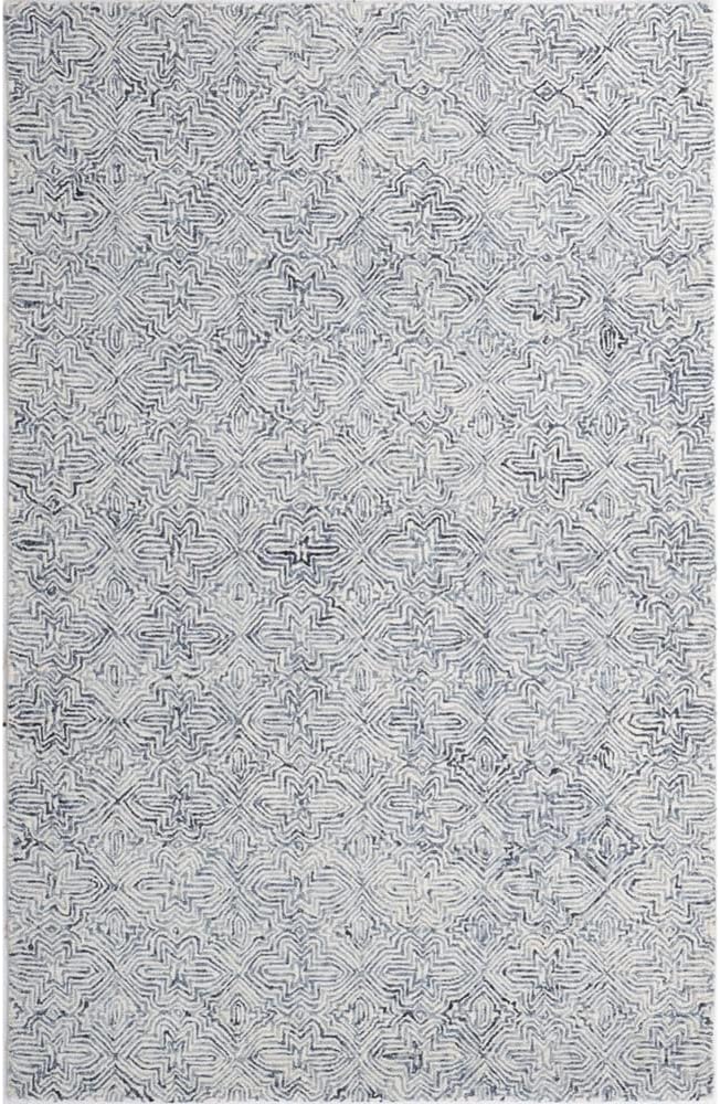 Company C Colorfields Barranco Area Rug Wool 3' x 5' Blue Medallions