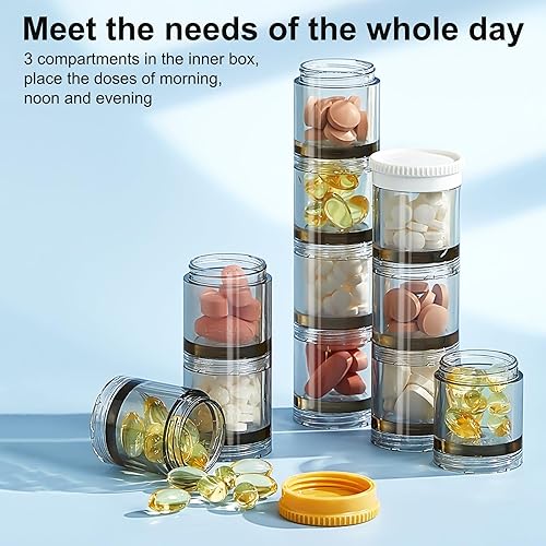 Miniatura 2 de Organizador de pastillas 3 veces al día, organizador semanal de píldoras, pastillero de 7 días 3 veces al día, pastillero diario 3 veces al día,