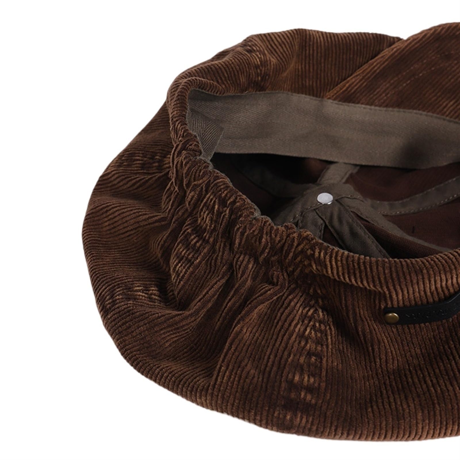Casquette Gavroche en Velours Côtelé for Hommes/Femmes Vintage Unisexe Paperboy Peintre Béret Casquette Slouchy Béret Casquette Gavroche Chapeau(Retro Red)