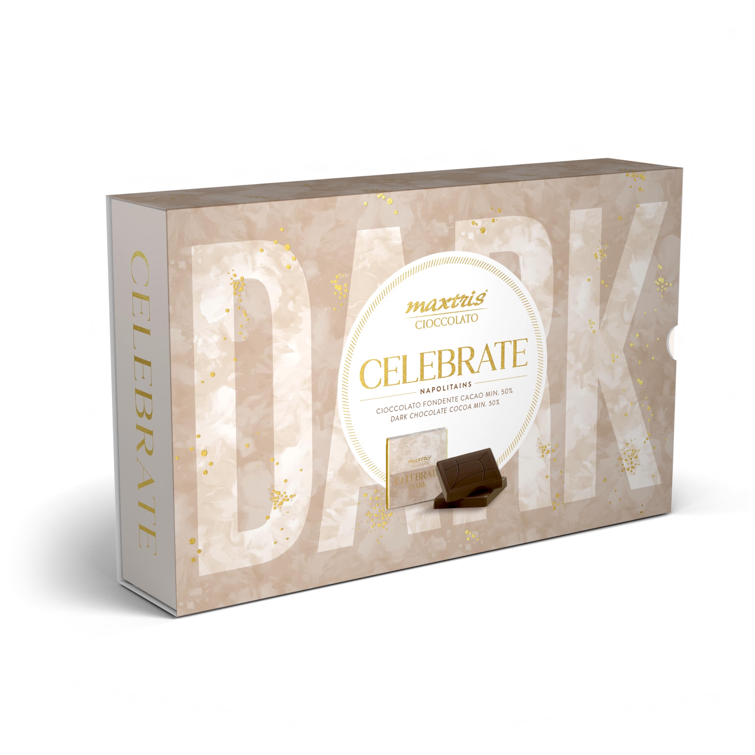 Confetti Maxtris - Cioccolatini CELEBRATE DARK, Avorio, scatola 500g