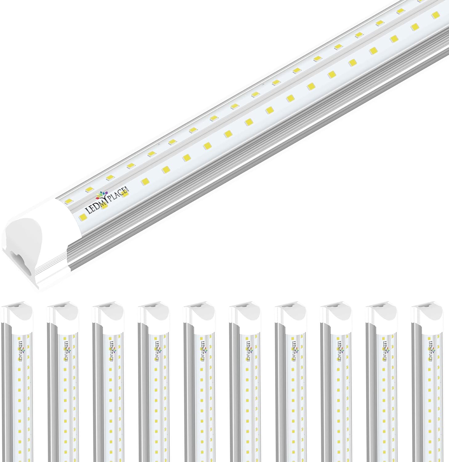 LEDMyplace V-Shape Integrated LED Tube Lights - 8ft, 20-Pack