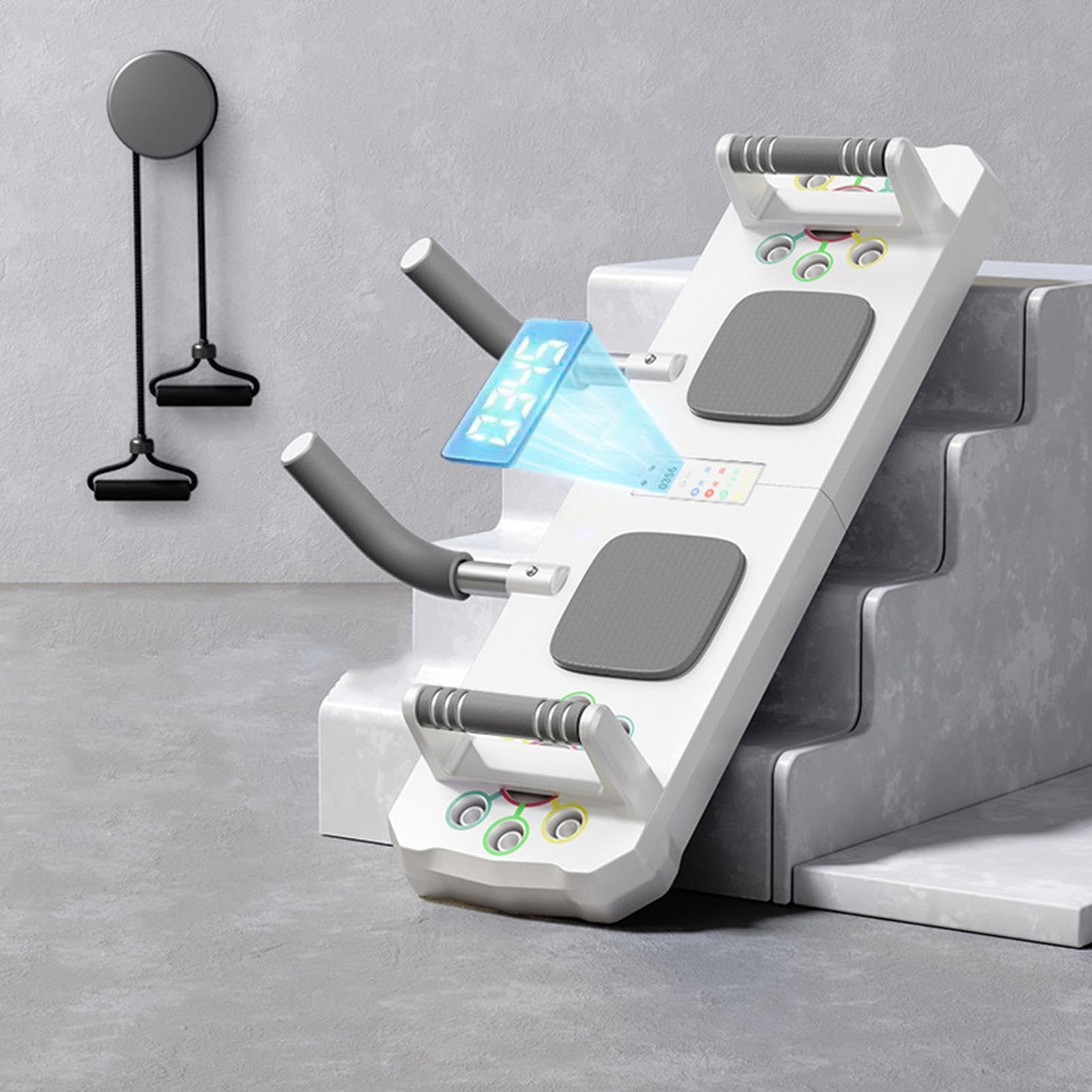 Liegestützbrett für Männer – Muskel-Pushup-Board mit Timer, verstellbar, multifunktional, mit rutschfestem Griff und Pad, professionelles Fitness-Pad für Männer und Frauen