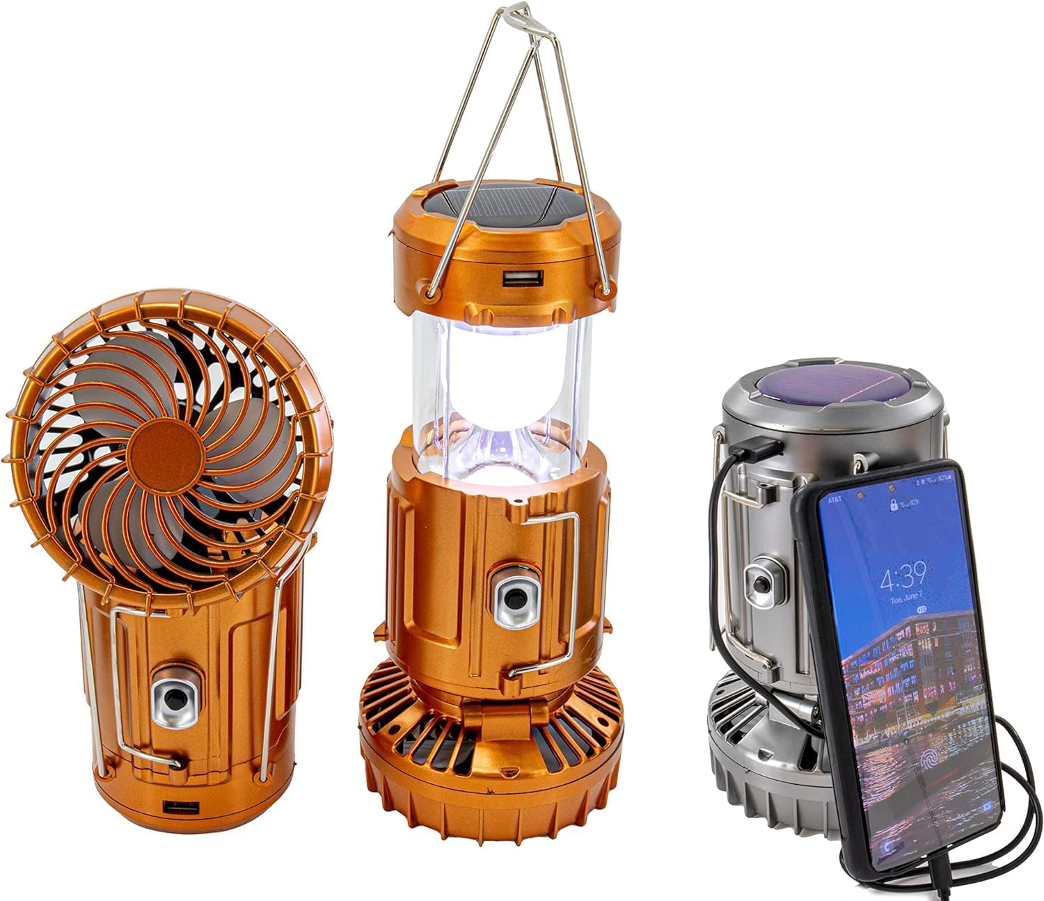 Go2Camps Rechargeable Solar Led Camping Lanterns With Fan,Solar And Battery Powered Lights, Suitable For Camping, Tents,Hiking, Survival Kits Emergency (Batteries Not Included)