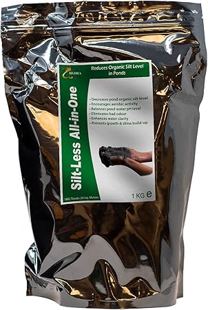 Image HYDRA Pond Slit Remover - All in One Pond Algae Remover & Pond Water Treatment | Pond Sludge Remover Prevents Blanket weed, Algae, Cloudy Water, Slime & Bad Odour | 1KG