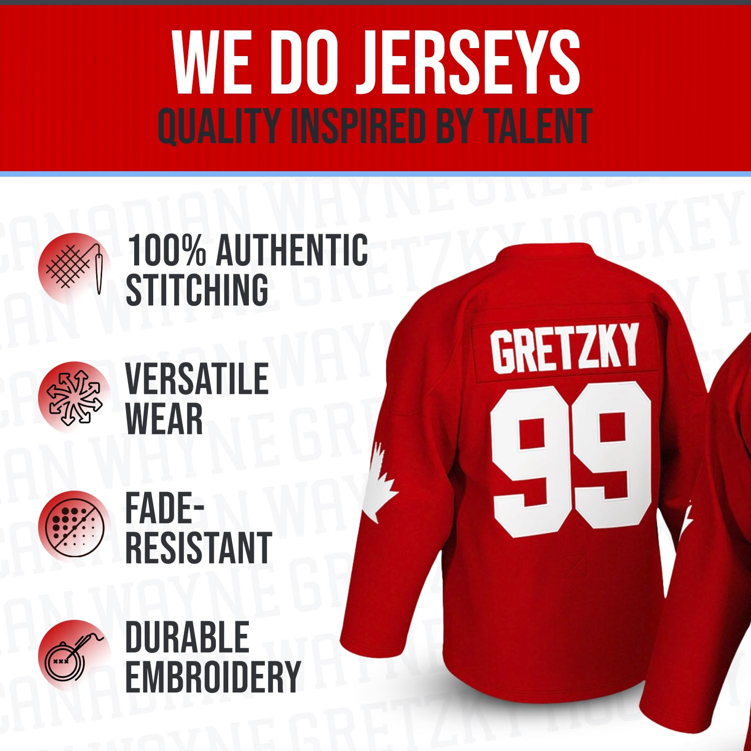 Gretzky #99 Canadian Hockey Jersey