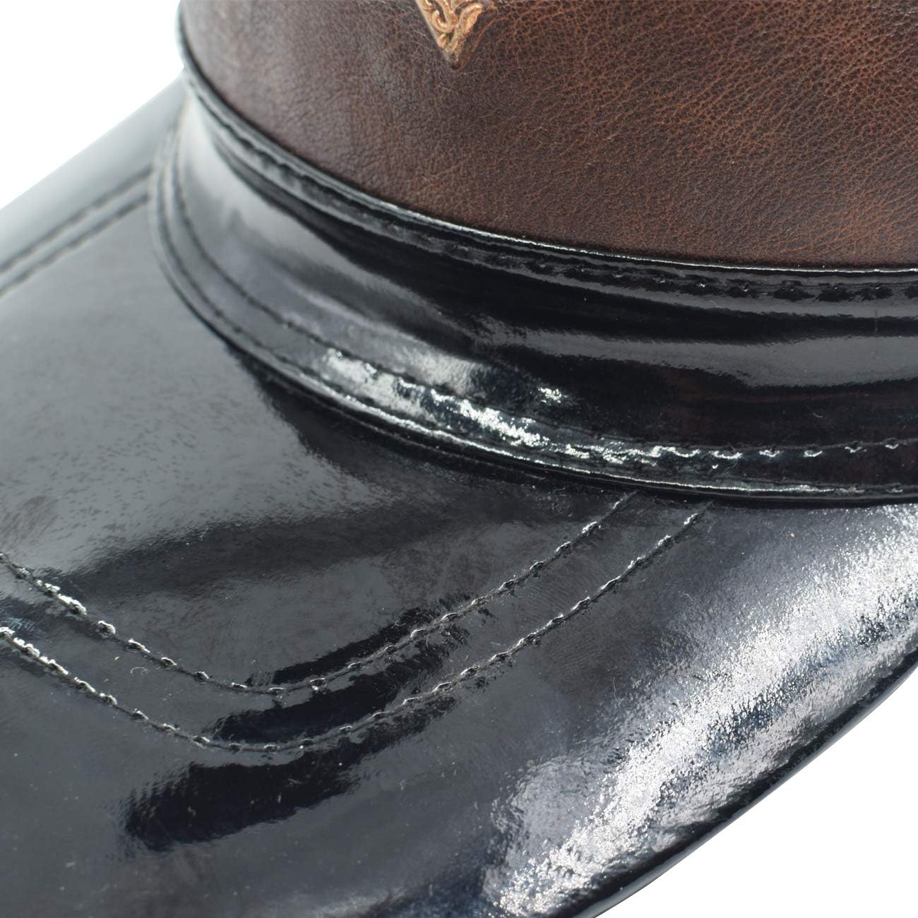 Civil War Kepi Union Army Leather Baseball Cap US North Soldier Hat