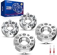 Vista 201 de KAX Espaciadores de rueda 4x4, adaptadores de espaciadores de rueda de 1" con pernos de 1/2" x20, diámetro del cubo de 59 mm, 2 piezas para Xpress