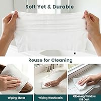 Vista 4 de MCPINKY Toallas comprimidas, 42 toallas faciales isonibles D para viajes, toallitas portátiles, toallitas expandibles, kit