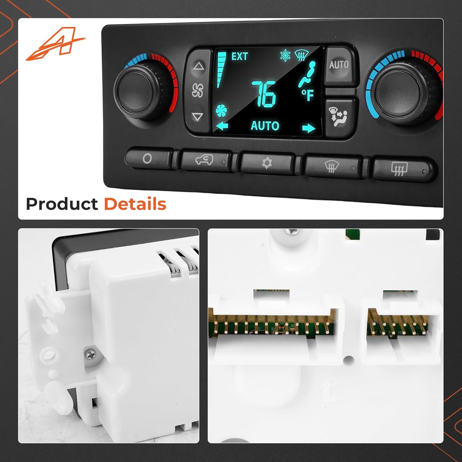 599-211XD Climate Control Module AC Control Panel Compatible with 2003-2007 Chevy Silverado, GMC Sierra, Buick Escalade, Tahoe, Suburban, HVAC Heater Control Switch