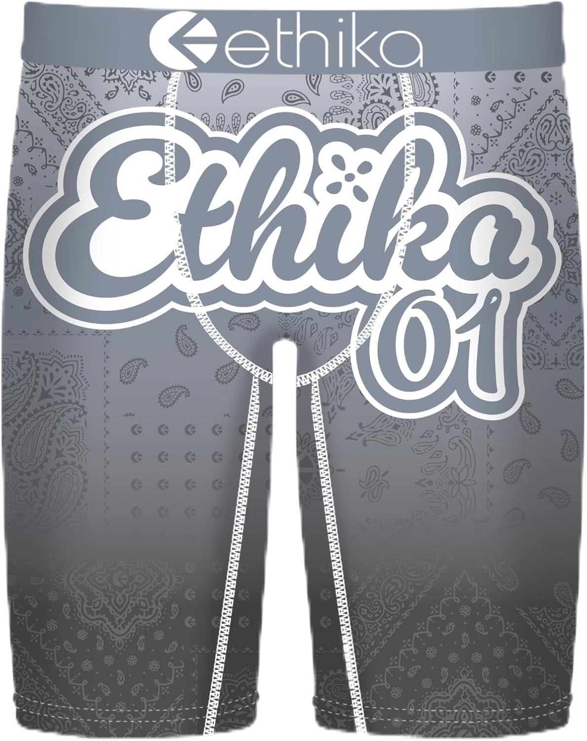 Ethika Boys Staple Boxer Briefs, No-Slip Fit - Ice Banda