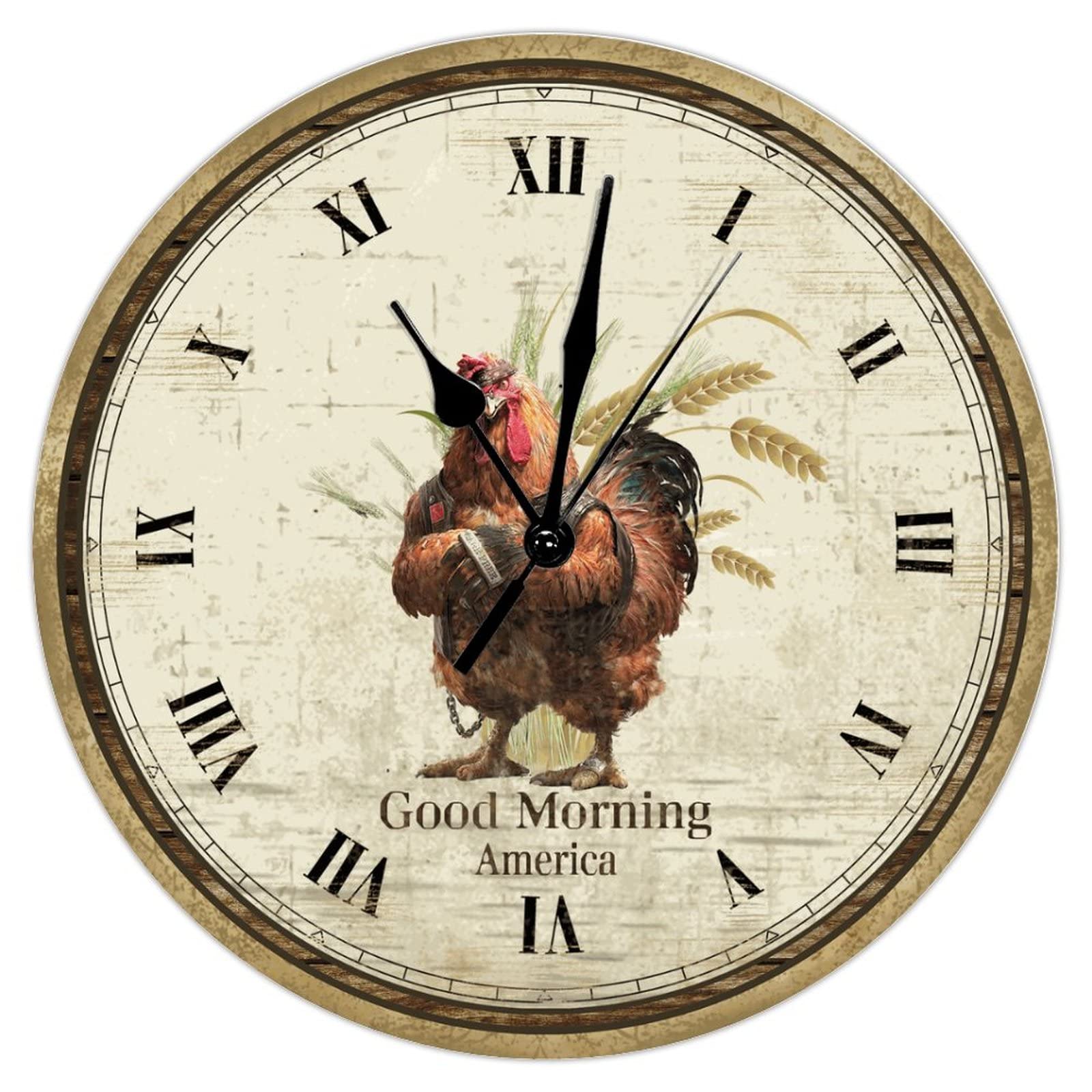 Horloge murale silencieuse arc-en-ciel pour une chambre paisible