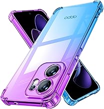 OPPO MD-SXJB-81-02 Reno 13 A Case, Clear, Thin, Gradient Color, Lightweight, TPU, Shockproof, Transparent, US Military MIL Standard Certified, Stylish, Anti-Yellowing Dustproof, Integrated, Popular