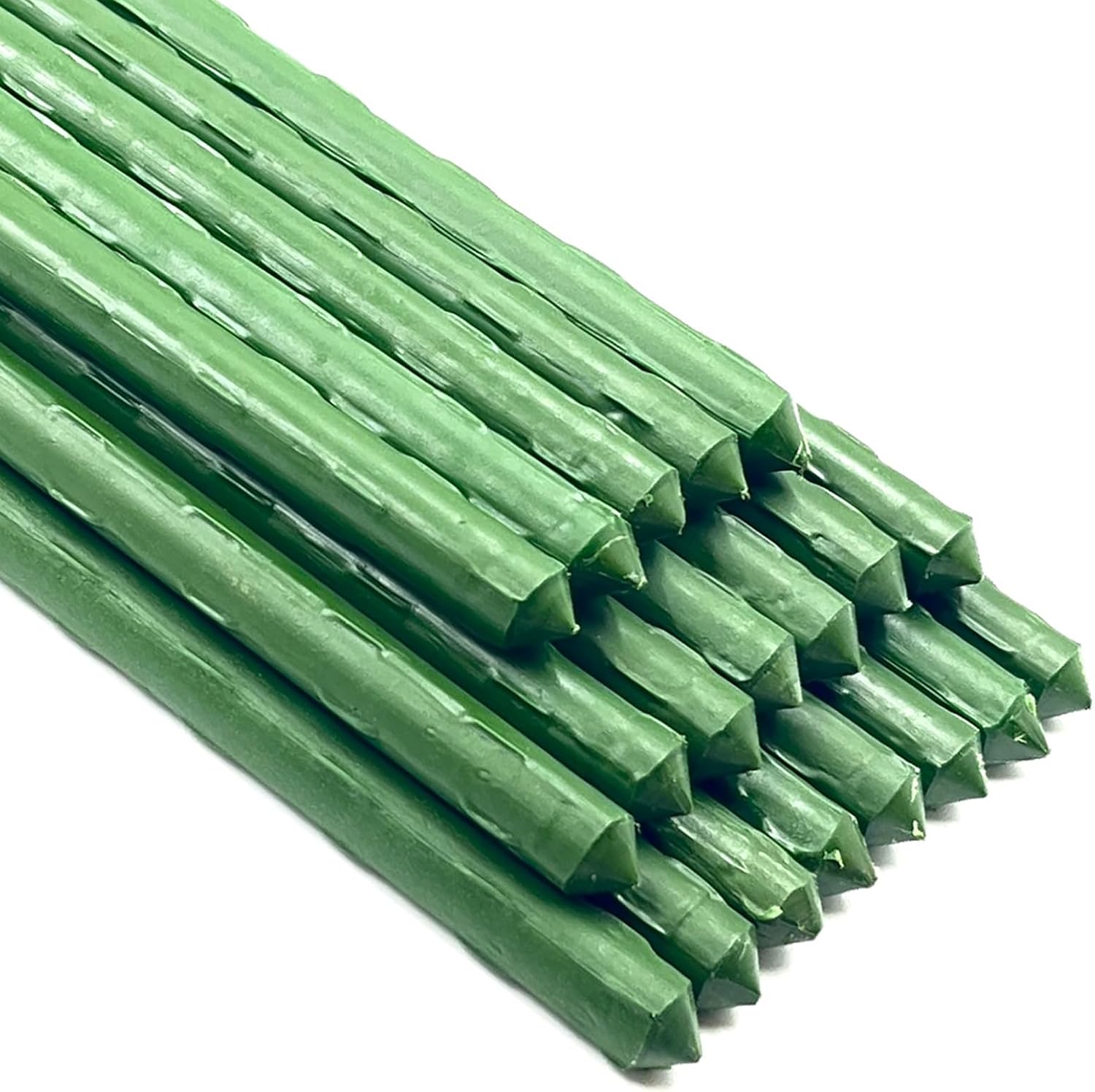 Photo 1 of Garden Plant Stakes 57 Inch (Approx 5Ft) Tomato Stakes, 20 Pack Steel Plant Stick Support for Growing Climbing Plants, Garden Fences Poles