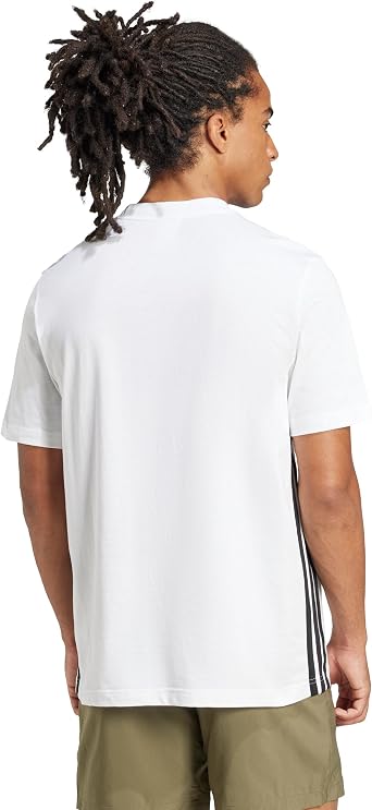 adidas Men's Essential Three Stripes Single Jersey TEE