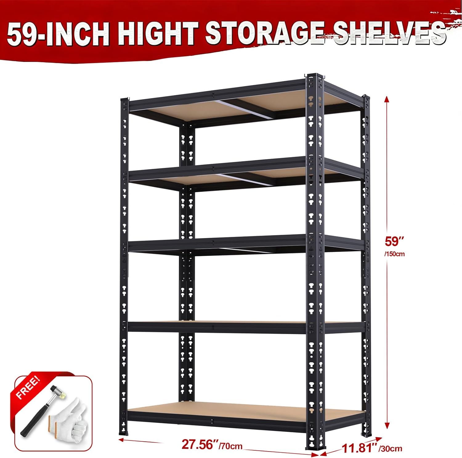 Industrial Tool Rack | Thickened Metal | Heavy Duty Hardware Organizer Universal Tool Storage Rack