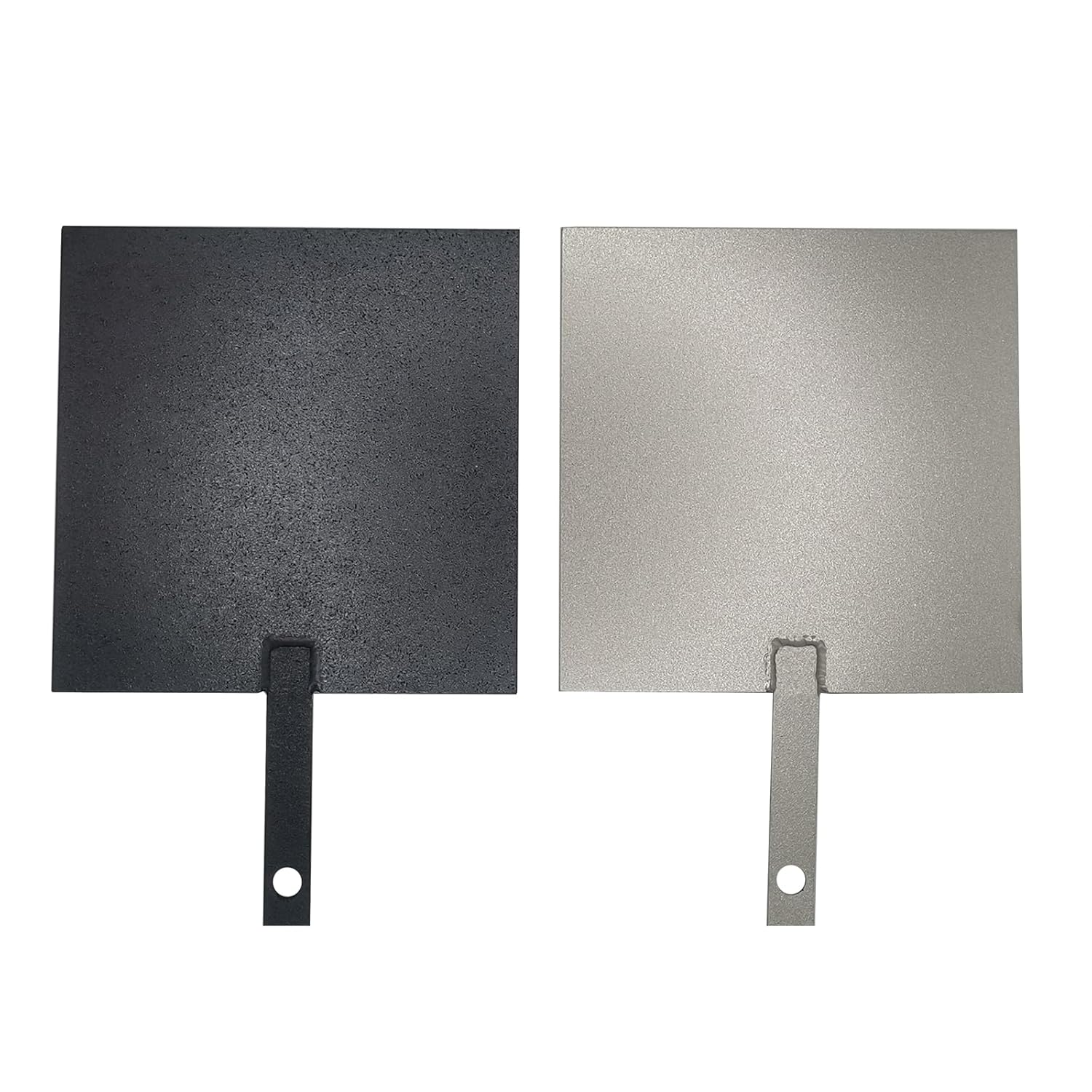 Titanium Electrodes 2PCS for Electrochemical Application, Titanium Anode Plate with MMO Ruthenium-Iridium Coating and Cathode Electrolytic Plate Without Coating