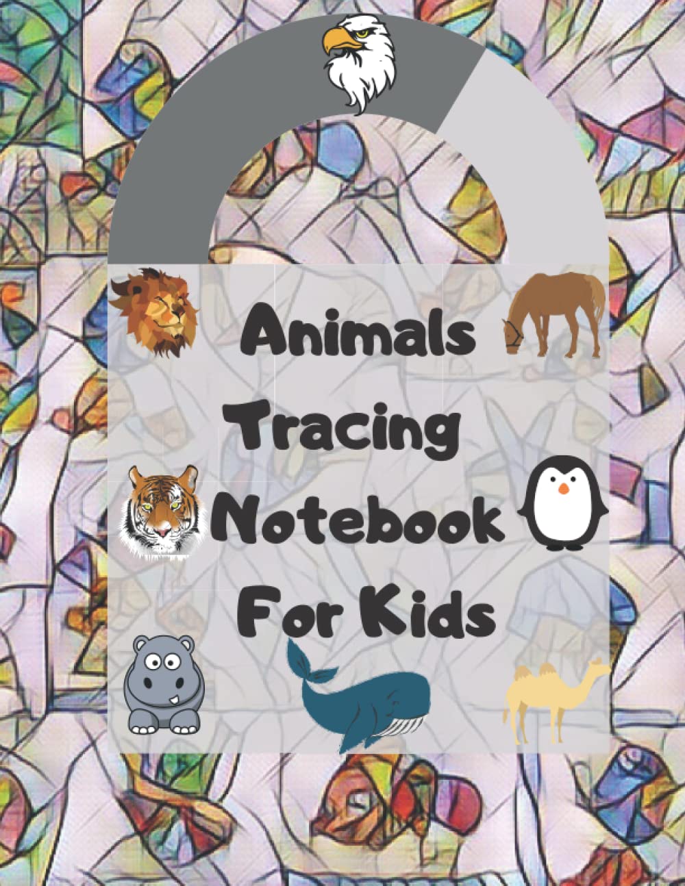 Zoo Animals tracing Book with 60 different animal for kids 8.5 inch × 11 inch for animals lovers pattern design in matte cover: Zoo Animals Book For Kids With 60 different animal to learn