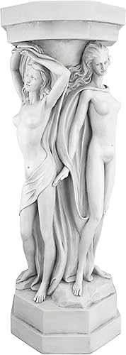 Design Toscano Columna con escultura de las Ménades