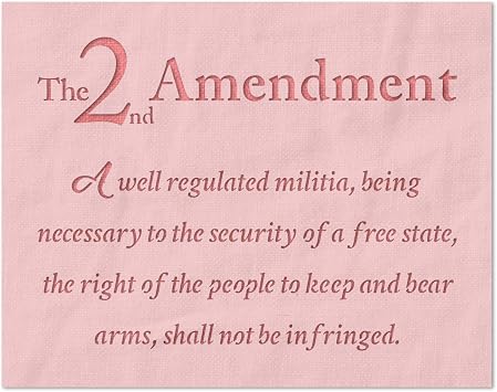 Stencil Stop The 2nd Amendment Stencil - 14 Mil Mylar Plastic 9 x 6.75 inches