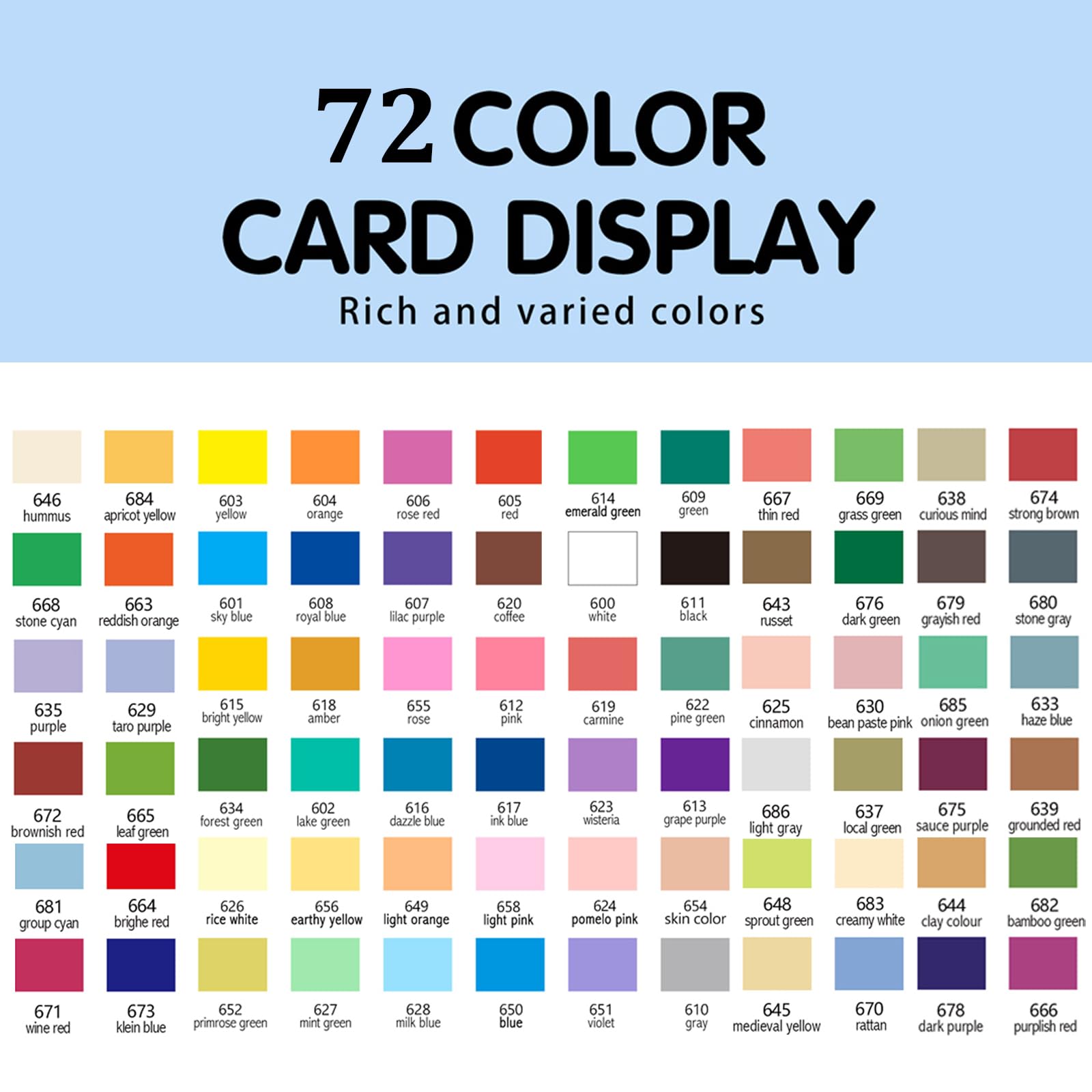 72 Color Paint Pens, Soft Brush Tip Acrylic Markers, Quick-Drying Waterproof for Canvas, Rock, Wood, Stone, Glass, Ceramic, Fabric Painting, DIY Crafts