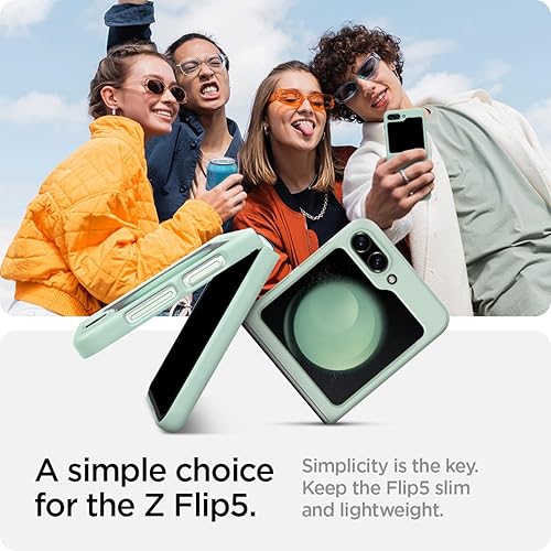 Miniatura 3 de Spigen Air Skin diseñada para Galaxy Z Flip 5 Case (2023) - Apple Mint