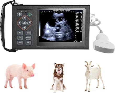 A20 Veterinary Ultrasound Machine+3.5 Mhz Convex Probe | Professional Vet Software for Dog Kennels, Cat Feeders, Pig Farms, Sheep Farms Pregnancy and Disease Check