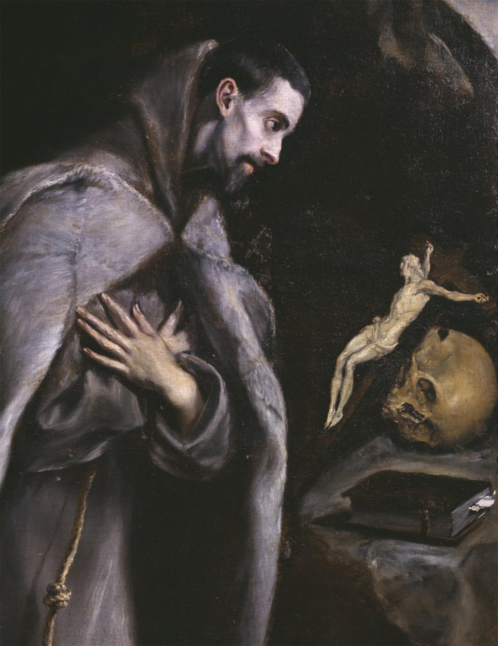 POSTERIIk Vintage Art Print Images Pictures Print St Meditating by El Greco Modern Colour Posters for Office Home Decor 60x90cm