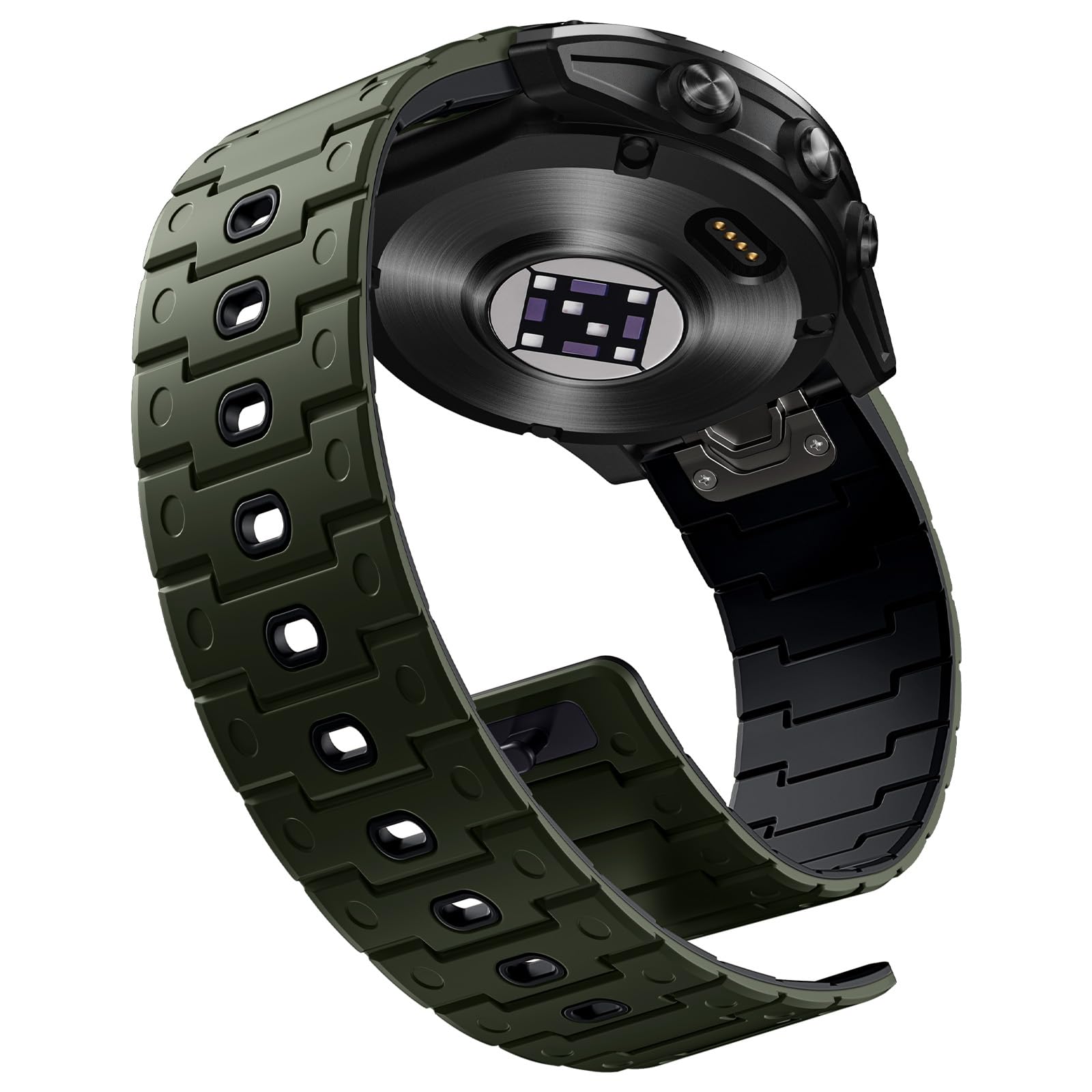 Bracelet Sport Silicone OVERSTEP 22mm – Compatible Garmin Fenix 8, 7, 6, 5, Epix, Forerunner, Apex Pro