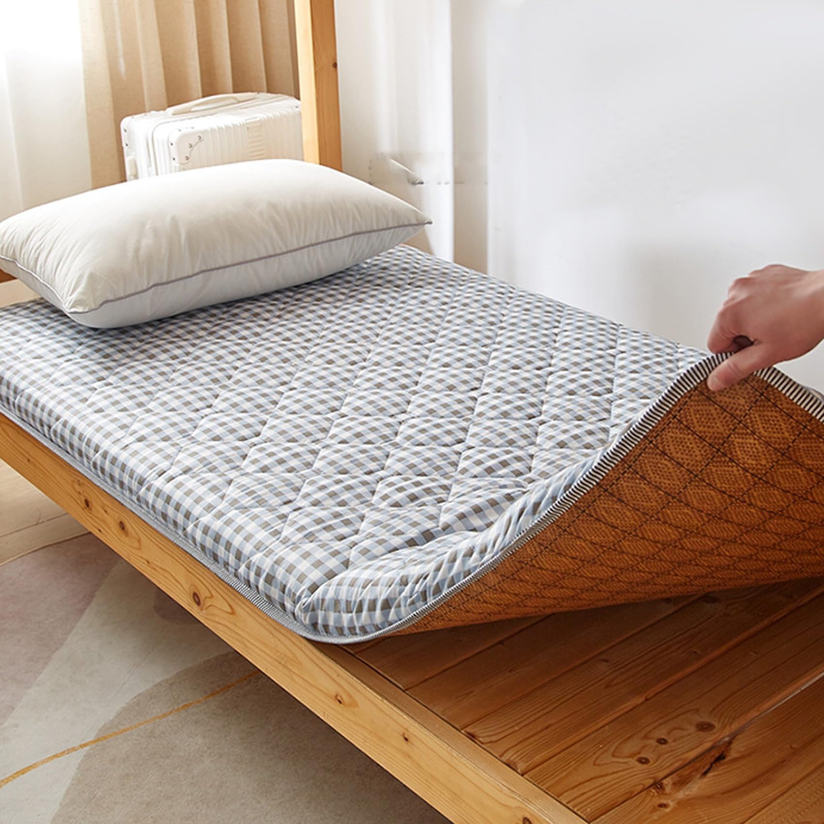 Japanese Floor Futon Mattress Twin Size, Thicken Tatami Sleeping Pad