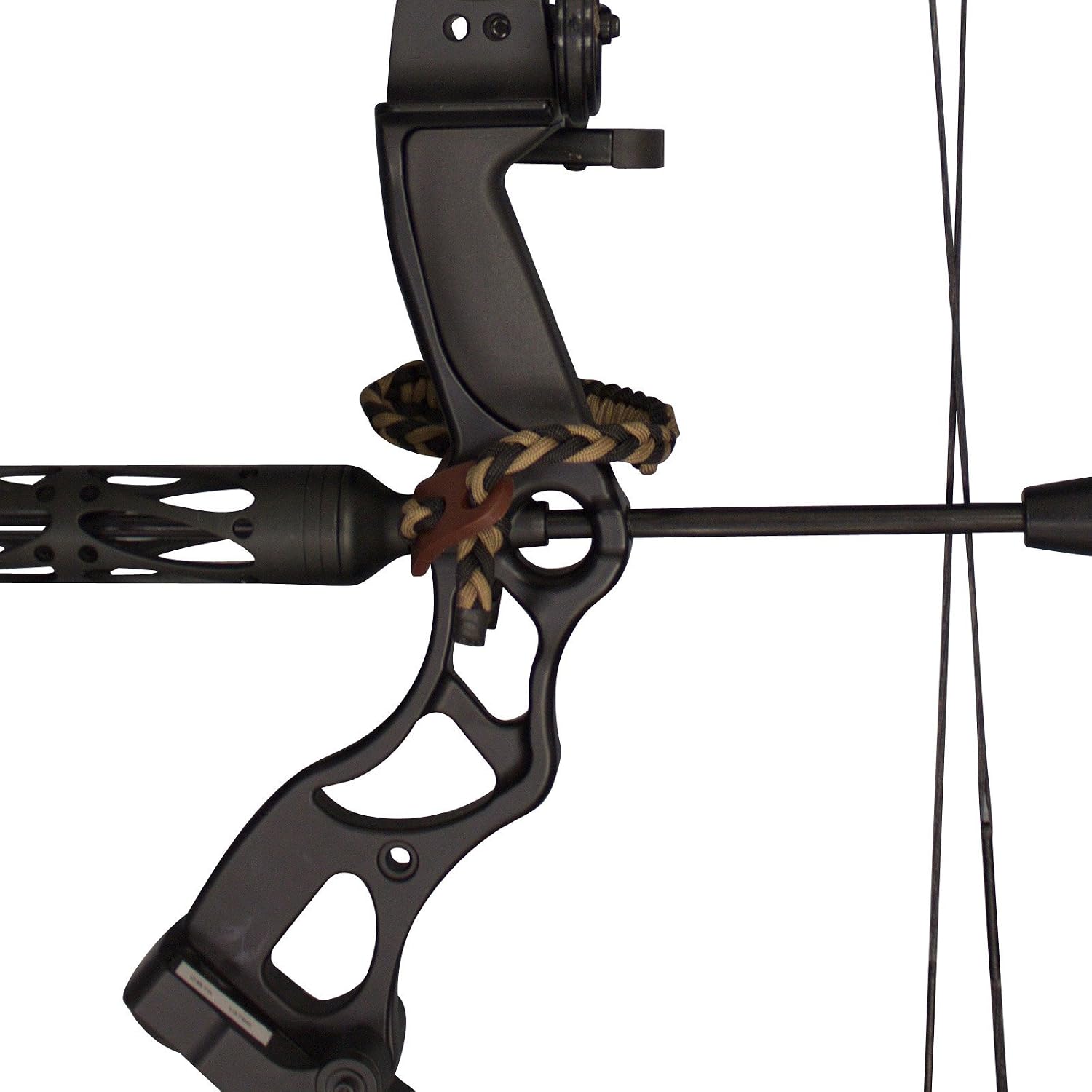 SAS Southland Archery Supply Wrist Braided Compound Bow Sling with Leather Mount Strap On Hand Archery