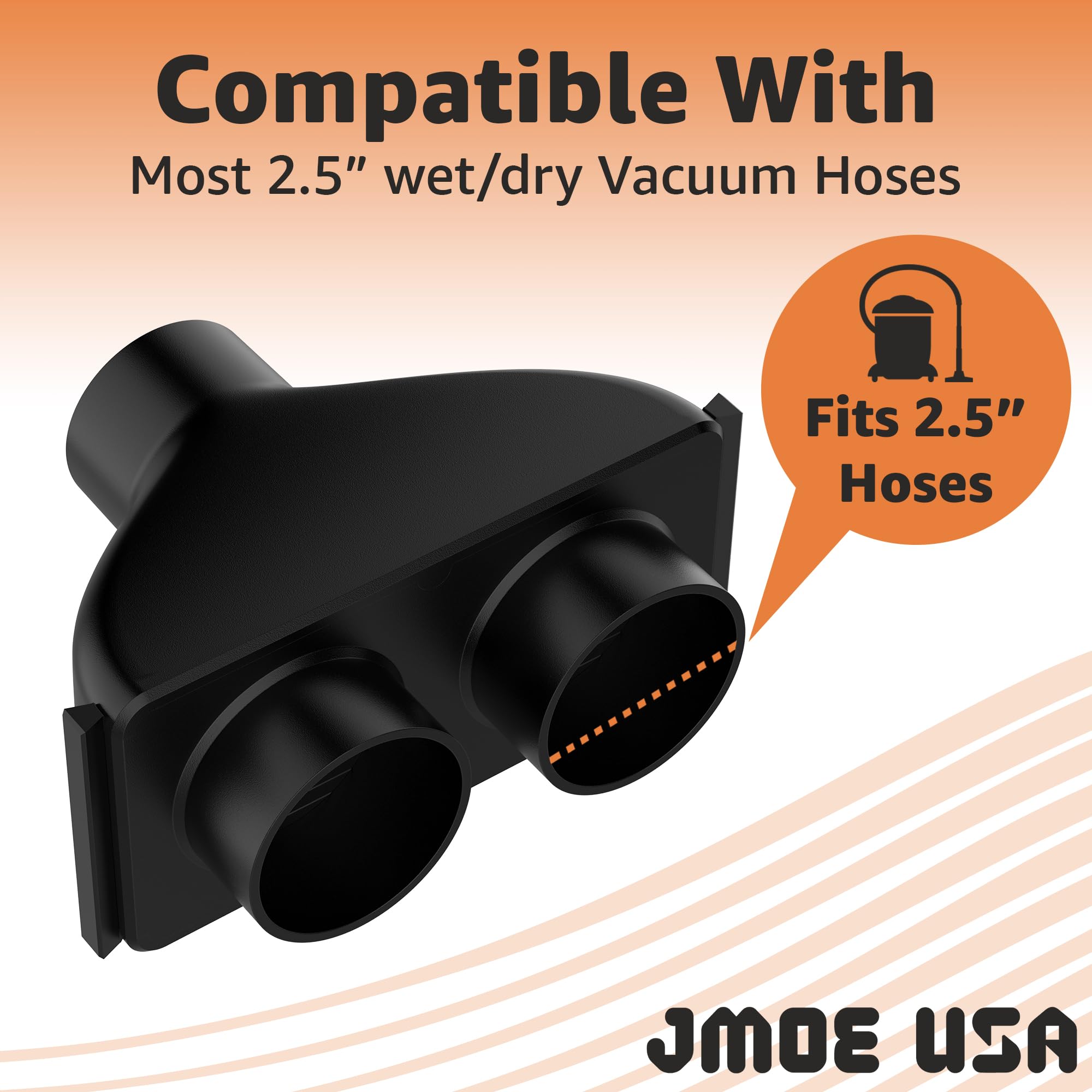Shop Vac Y Connector - Dual Blast Gates -3
