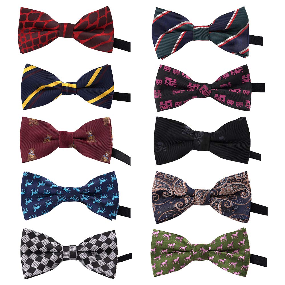 TOPTIE Pet Tie, Papillon Regolabile per Cani, Papillon per Gatti, Accessorio per Animali Domestici, Mescola 10 Stili-Set C