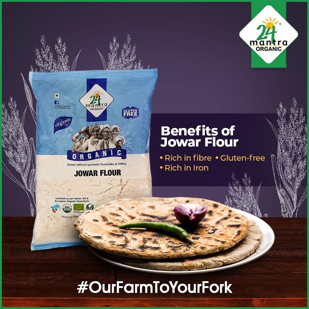 24 Mantra Organic Jowar Flour (500g) Buy Online in United