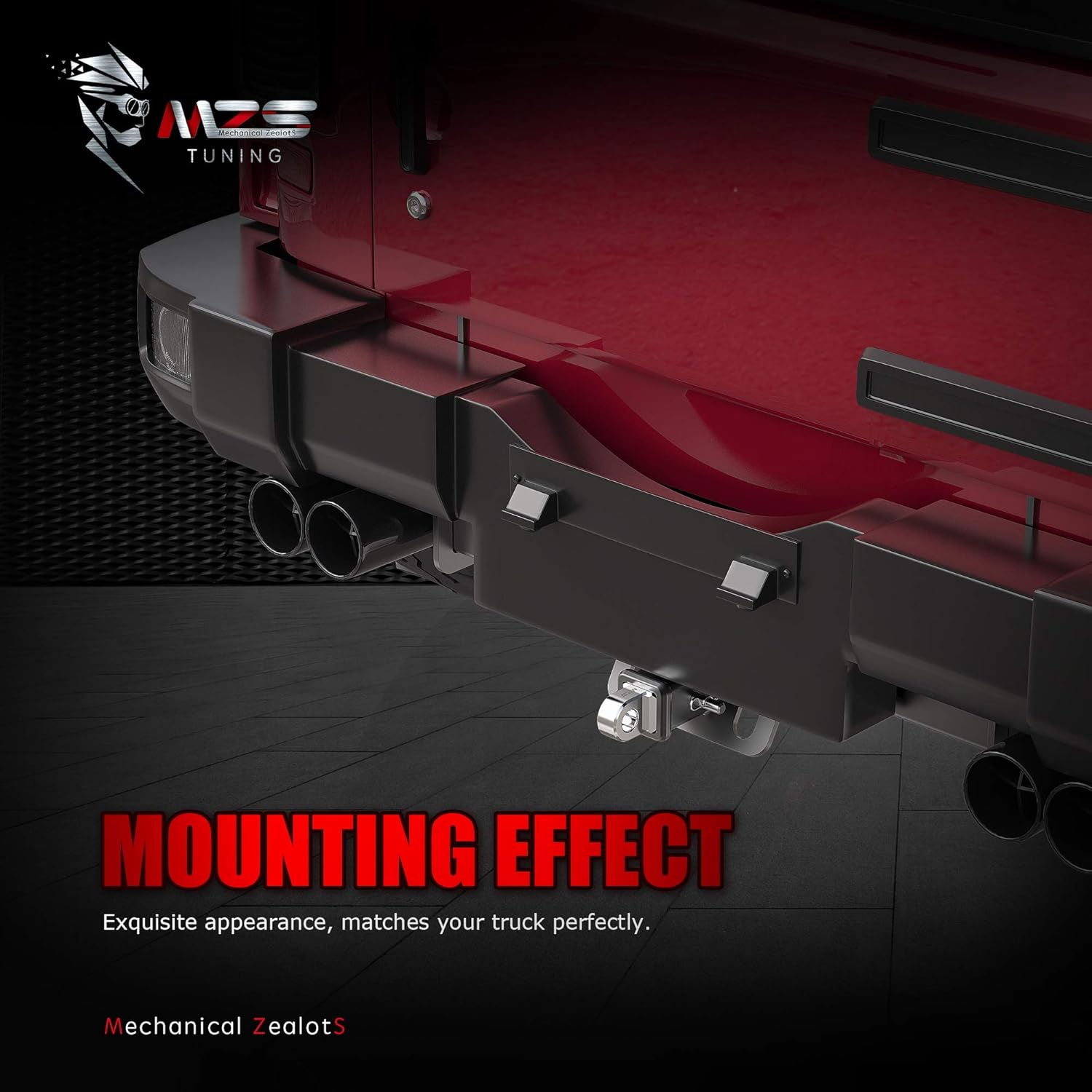 MZS 2" Shackle Hitch Receiver, 45,000 lbs Breaking Strength Towing Mount Fits 2 inch Receiver Compatible with 3/4" D Ring & Soft Shackles for Trucks Trailers SUV 4x4 Off-Road Recovery, Silver