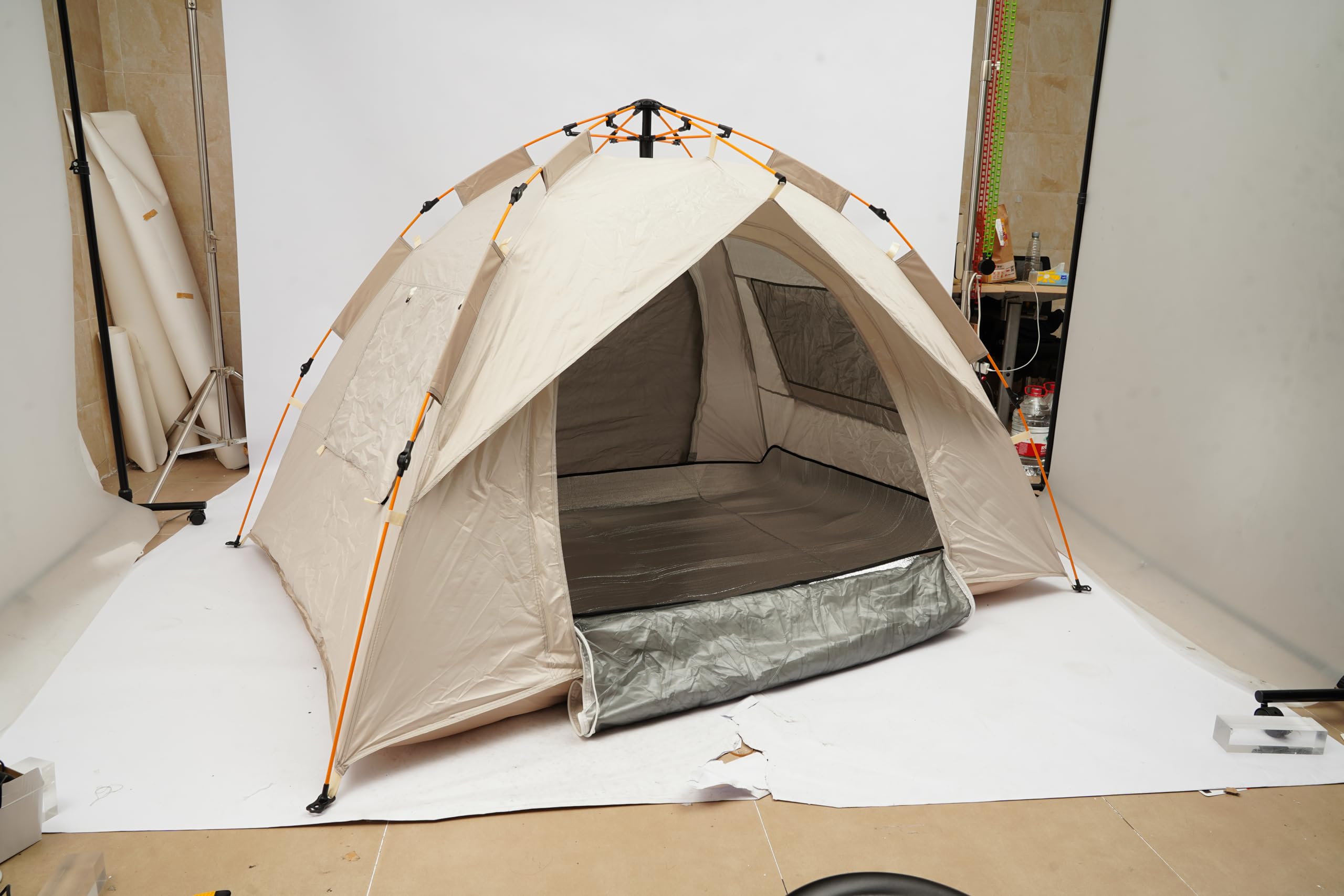 Tenda pop-up per 2-3 persone – Tenda da lancio automatica impermeabile con protezione UV UPF50+, montaggio rapido, tenda da spiaggia per campeggio e viaggi