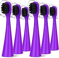 Vista 7 de Compatible con cabezales de repuesto para cepillos de dientes eléctricos Burst Kids con tapas de cubierta antipolvo, perfecto para cepillo de Azul