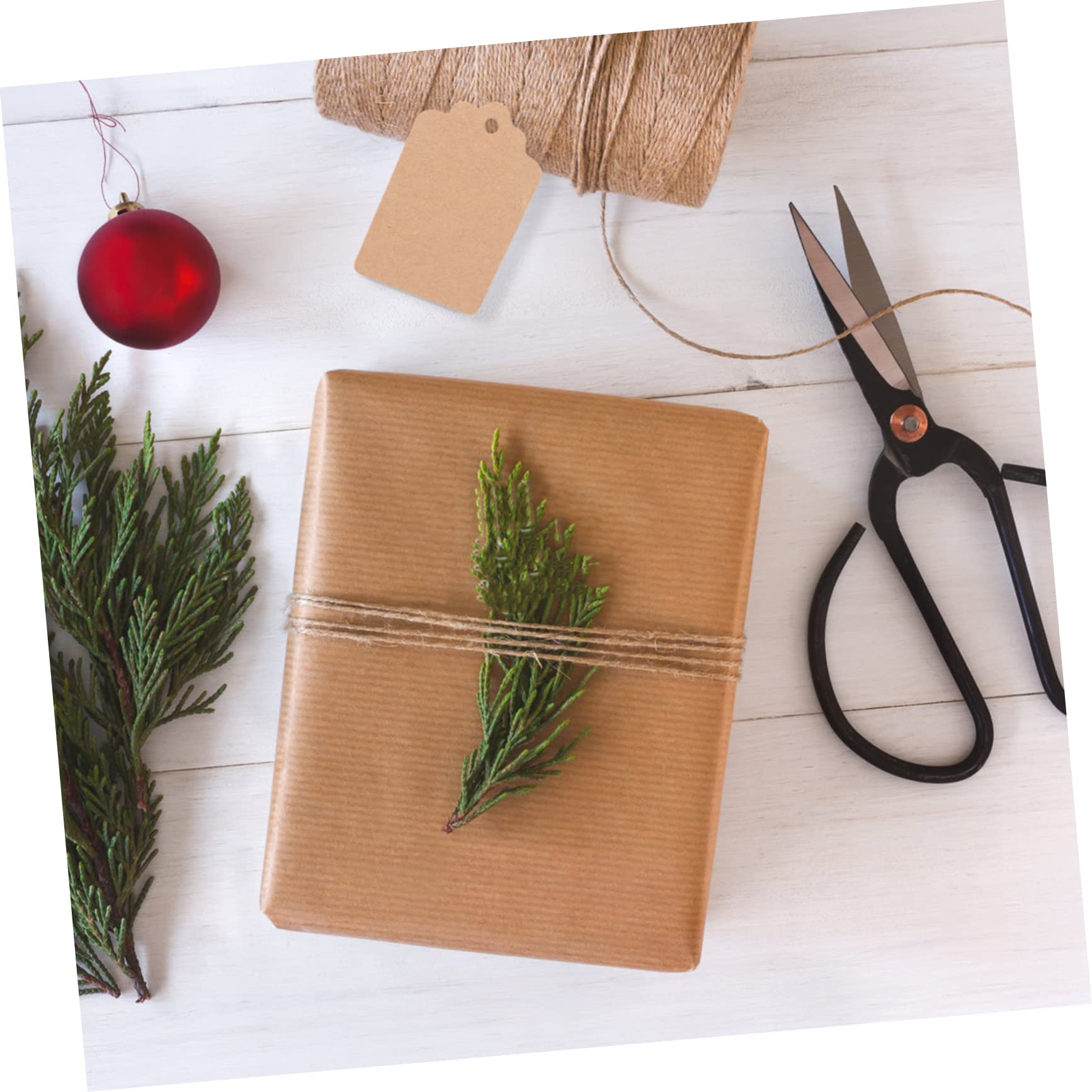 Etiquetas de Papel Kraft Lisas Nombre 1000 Piezas Beige