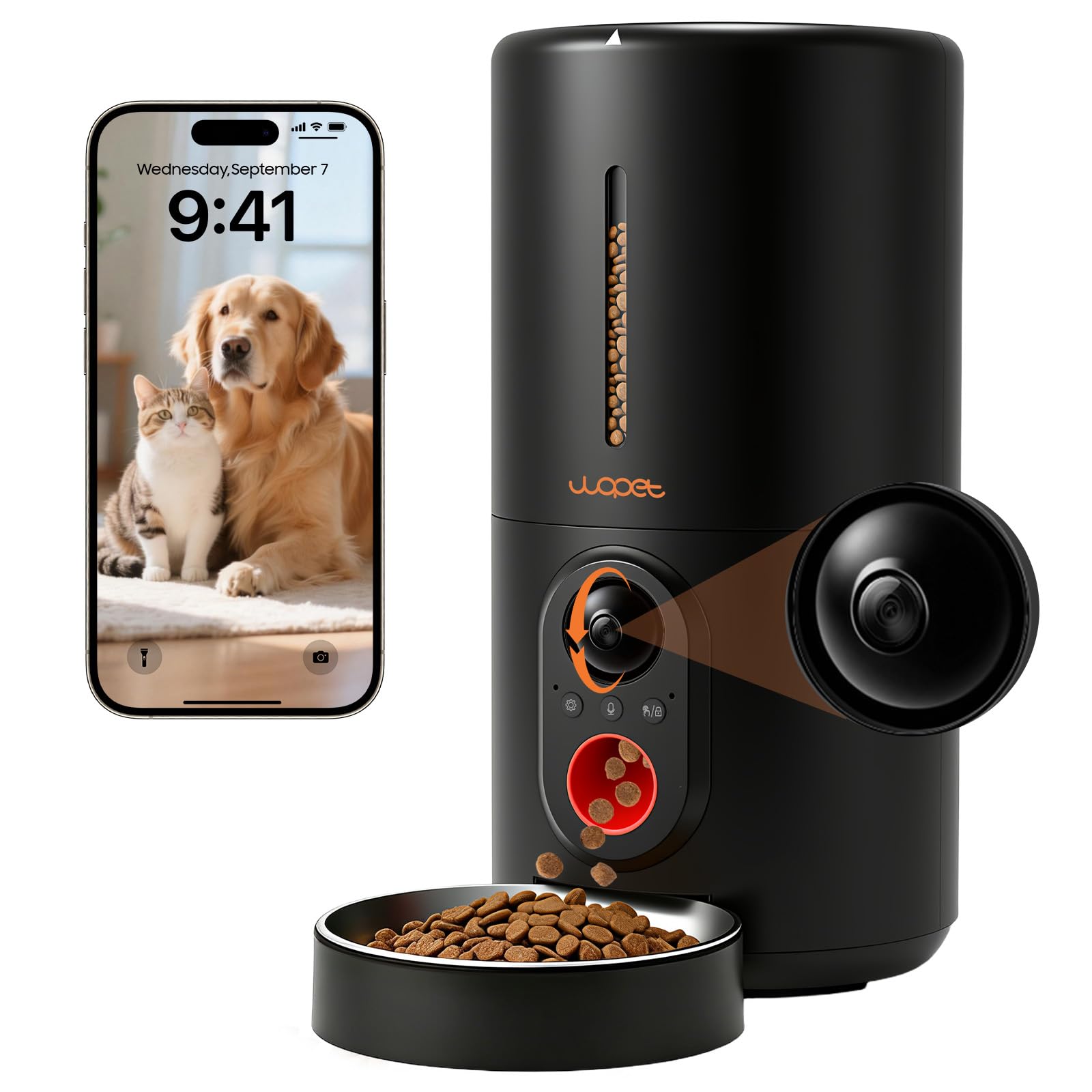 WOPET Automatic Dog Feeder with Camera HV10P