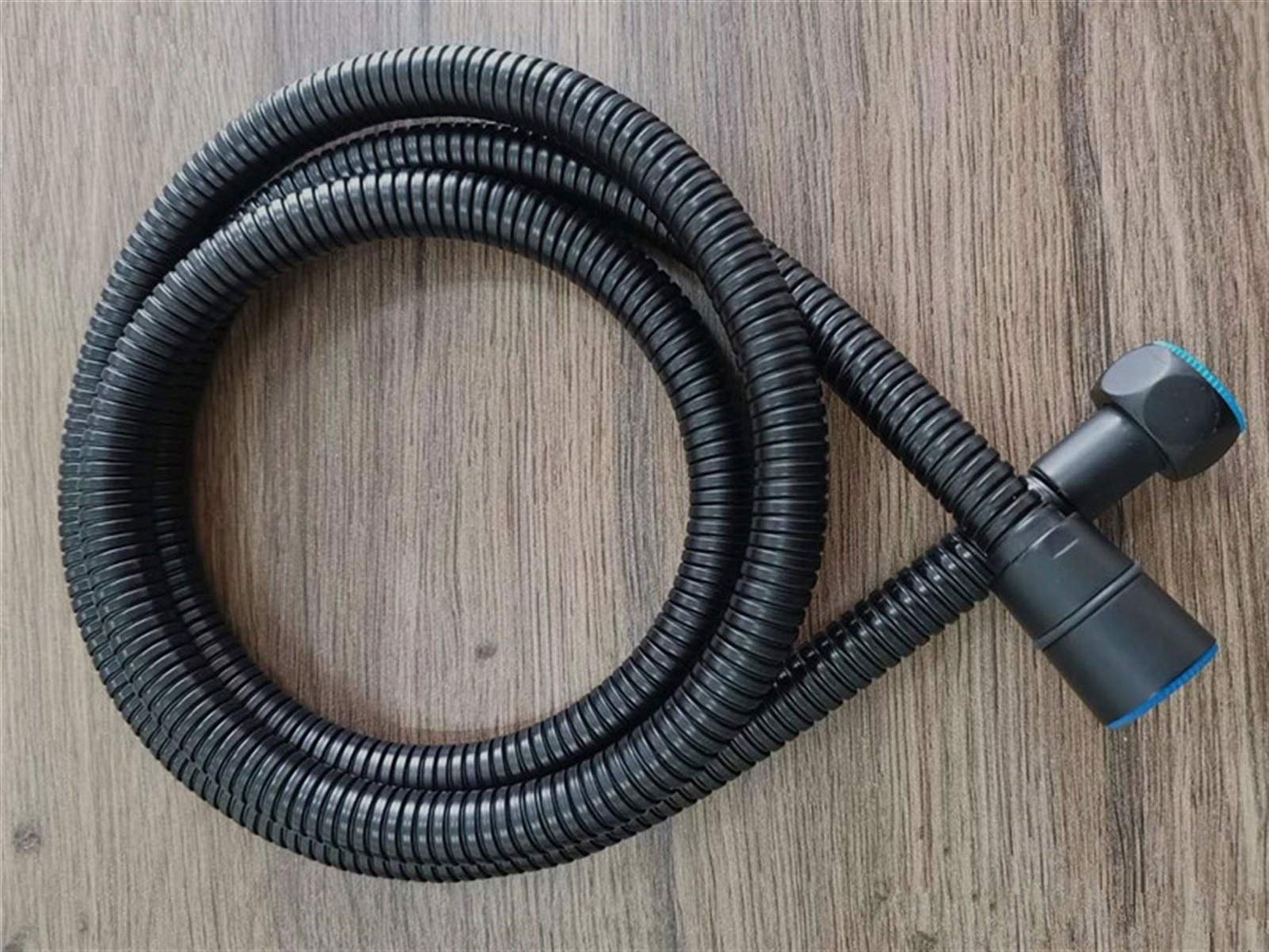 Shower Hoses 304 Stainless Steel Shower Hoses 0.5m/1m/1.5m Plumbing Hoses Chrome Bathroom Shower Head Pipe Shower Parts (Color : Black 50cm)