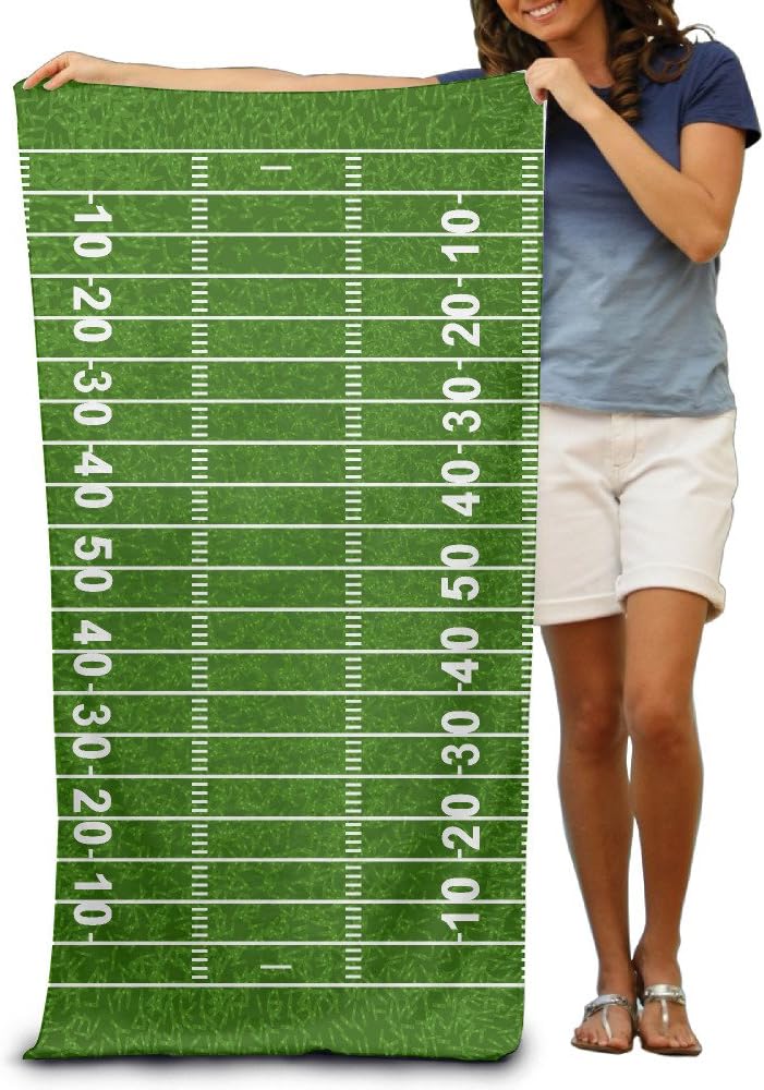 American Football Field 100% Polyester Beach Towel Chair (31" X 51") Thick Soft Quick Dry Lightweight Towels Blanket