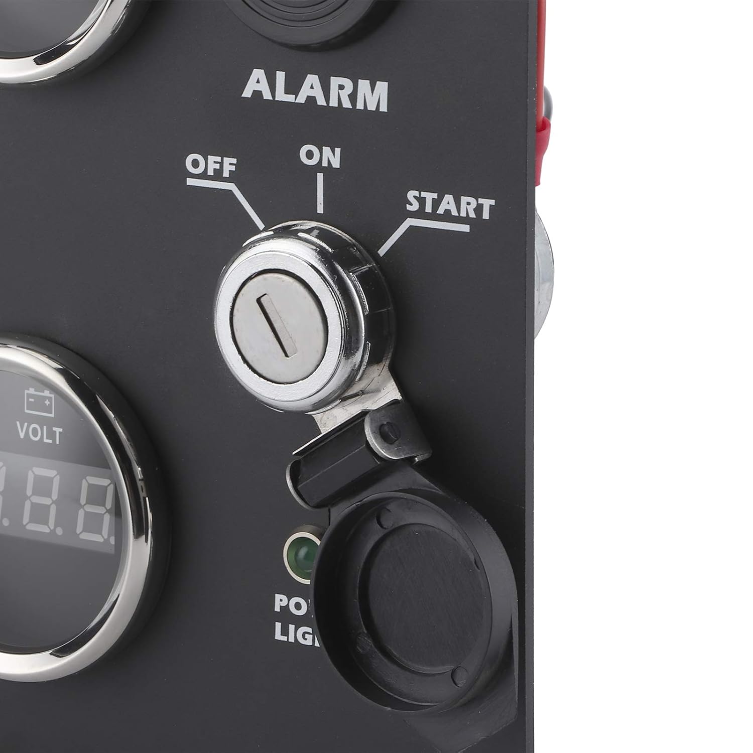 Water Temperature Meter,Gauge Cluster Oil Pressure Level Water Temperature Voltage Display with Ignition Keys