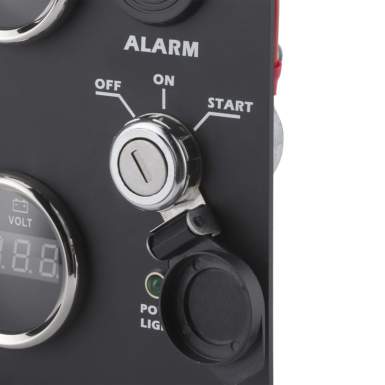 Quadro Strumenti 12V/24V con Display Pressione Olio, Temperatura Acqua, Tensione per Motori, Camper, Yacht, Macchine Edili
