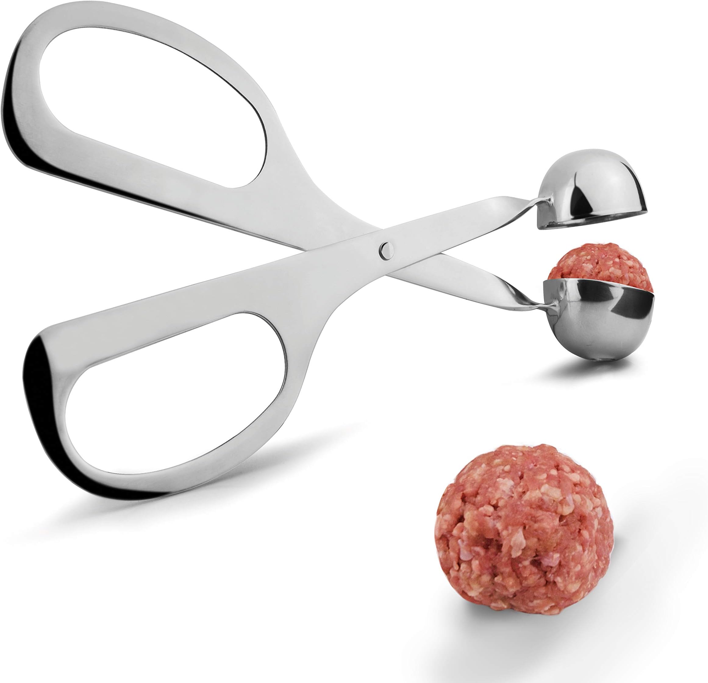 IPAC Meatball Tongs I GENIETTI, Silver